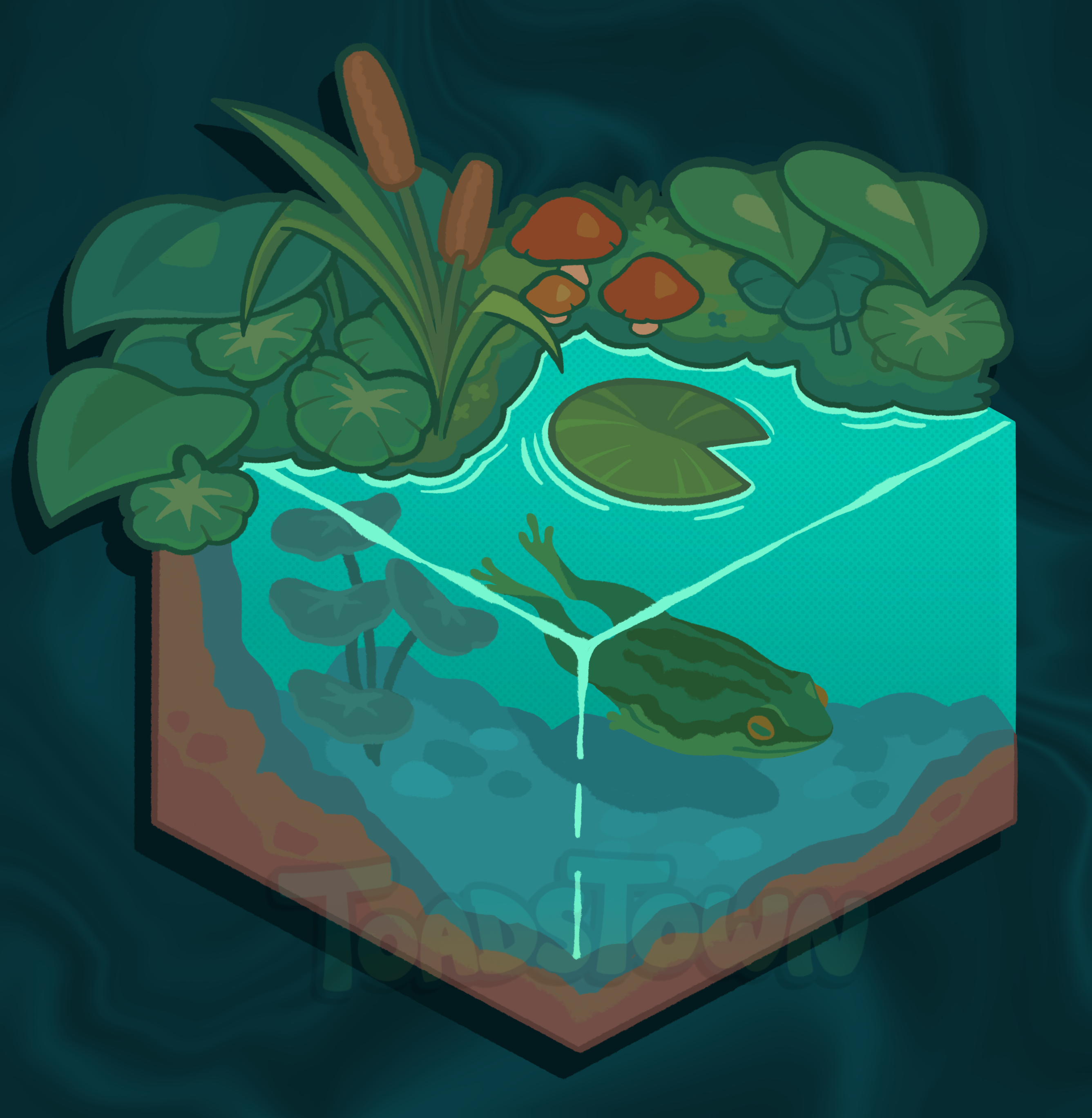 [B-GRADE] Pond Dweller Acrylic Keychain