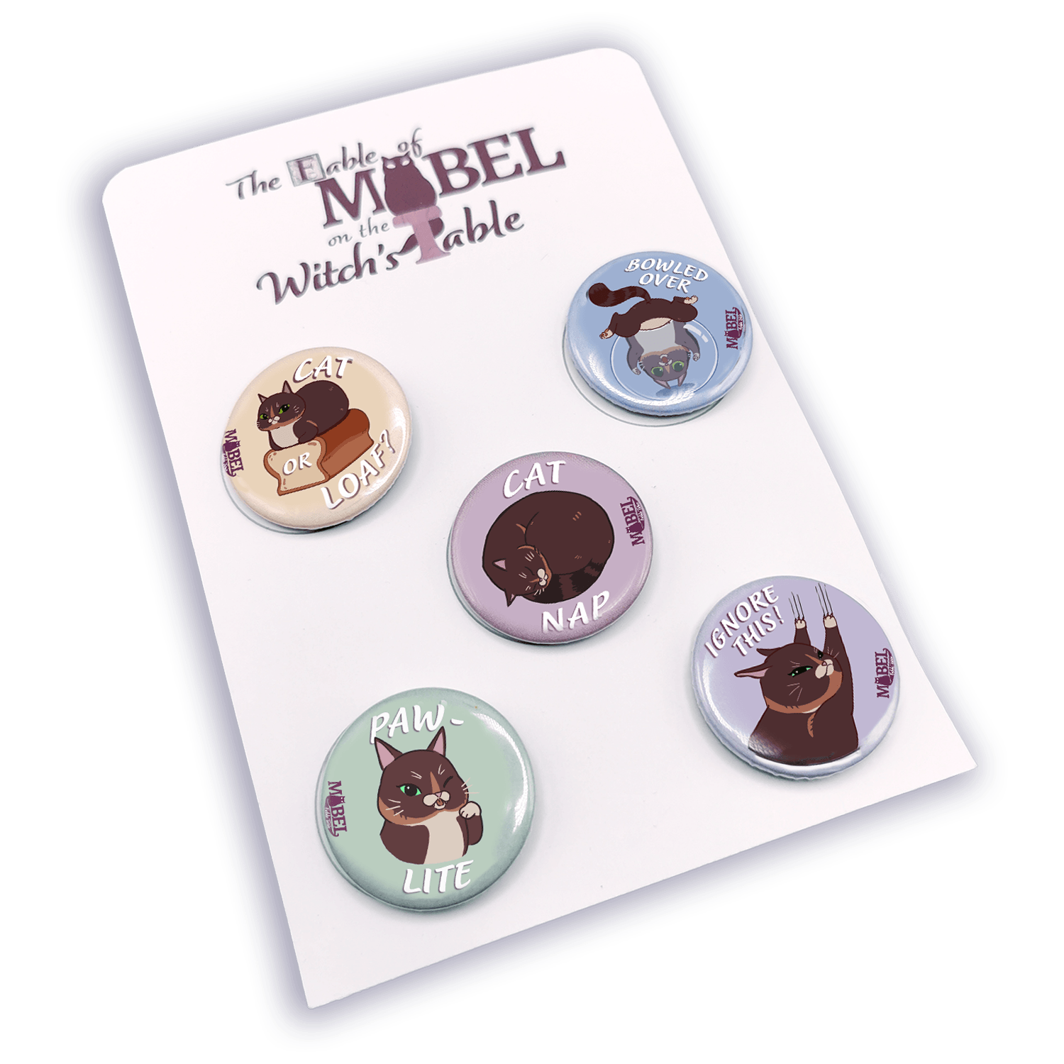 Set of 5 Button Badges