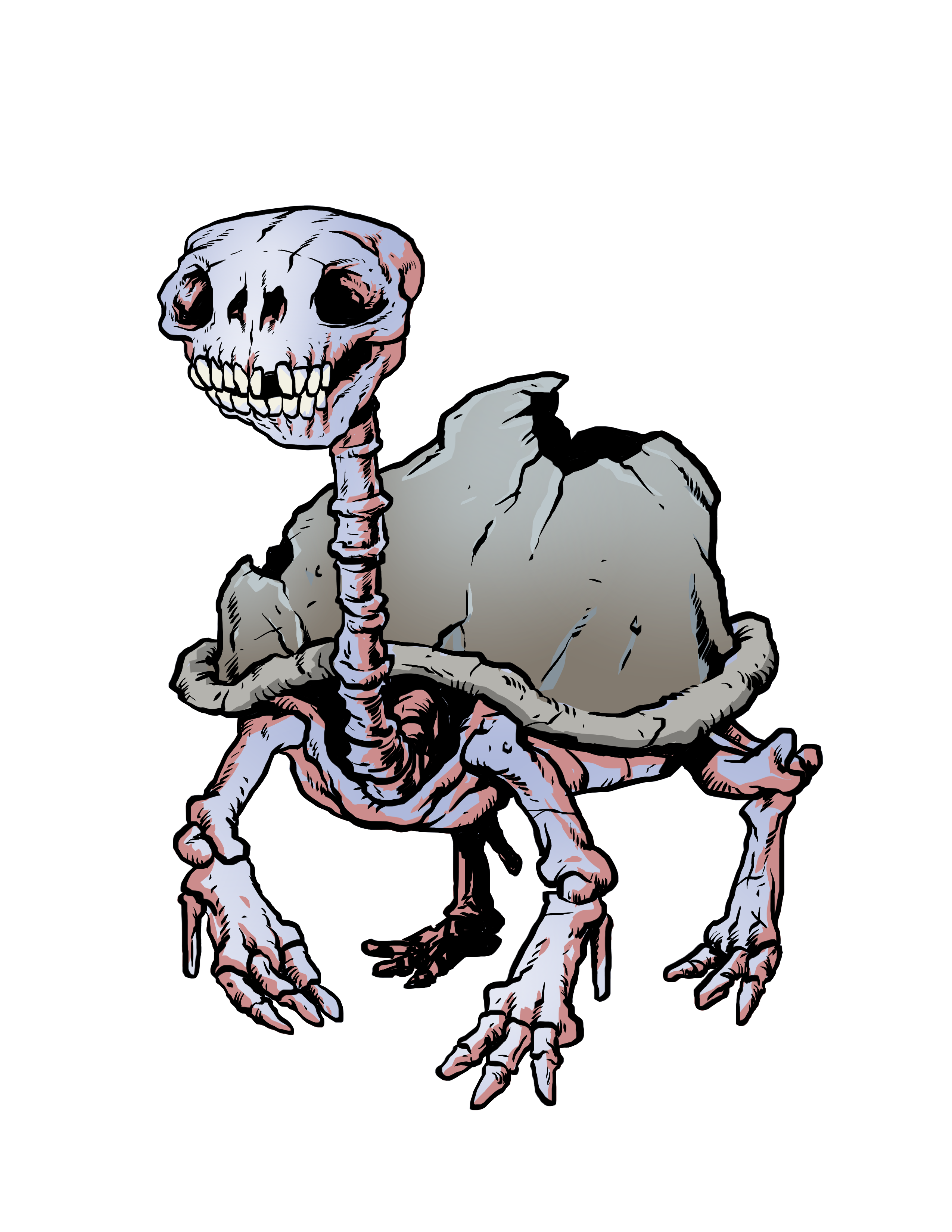 3D Printable: Skeletal Shellback