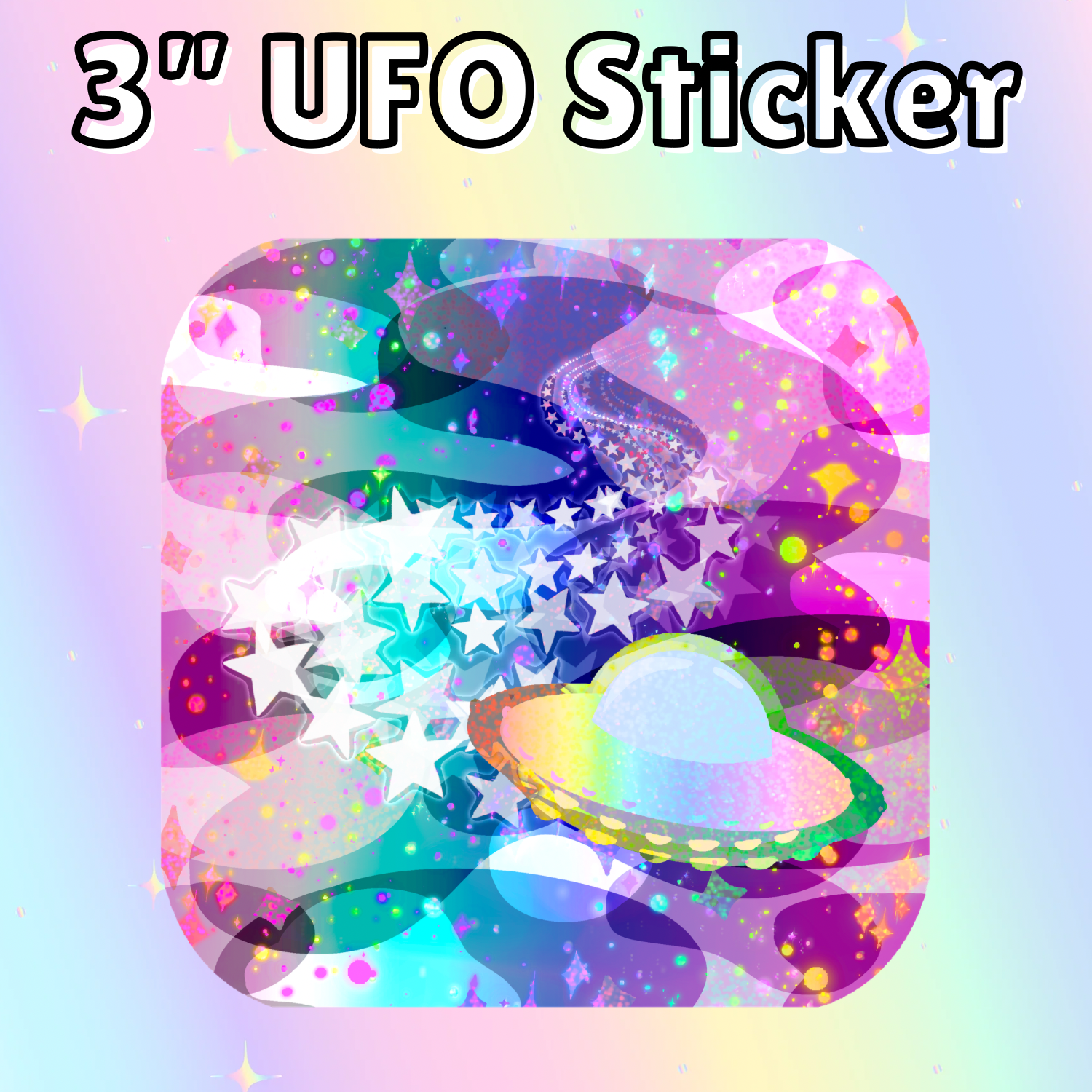 3” UFO Sticker