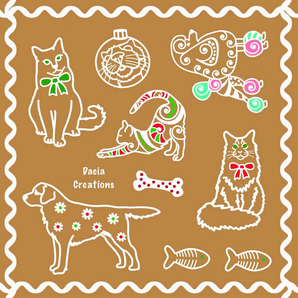 Holiday Cookie Mini Stickers 