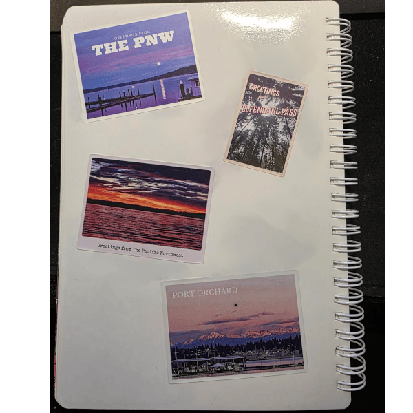 Postcard Sticker Set