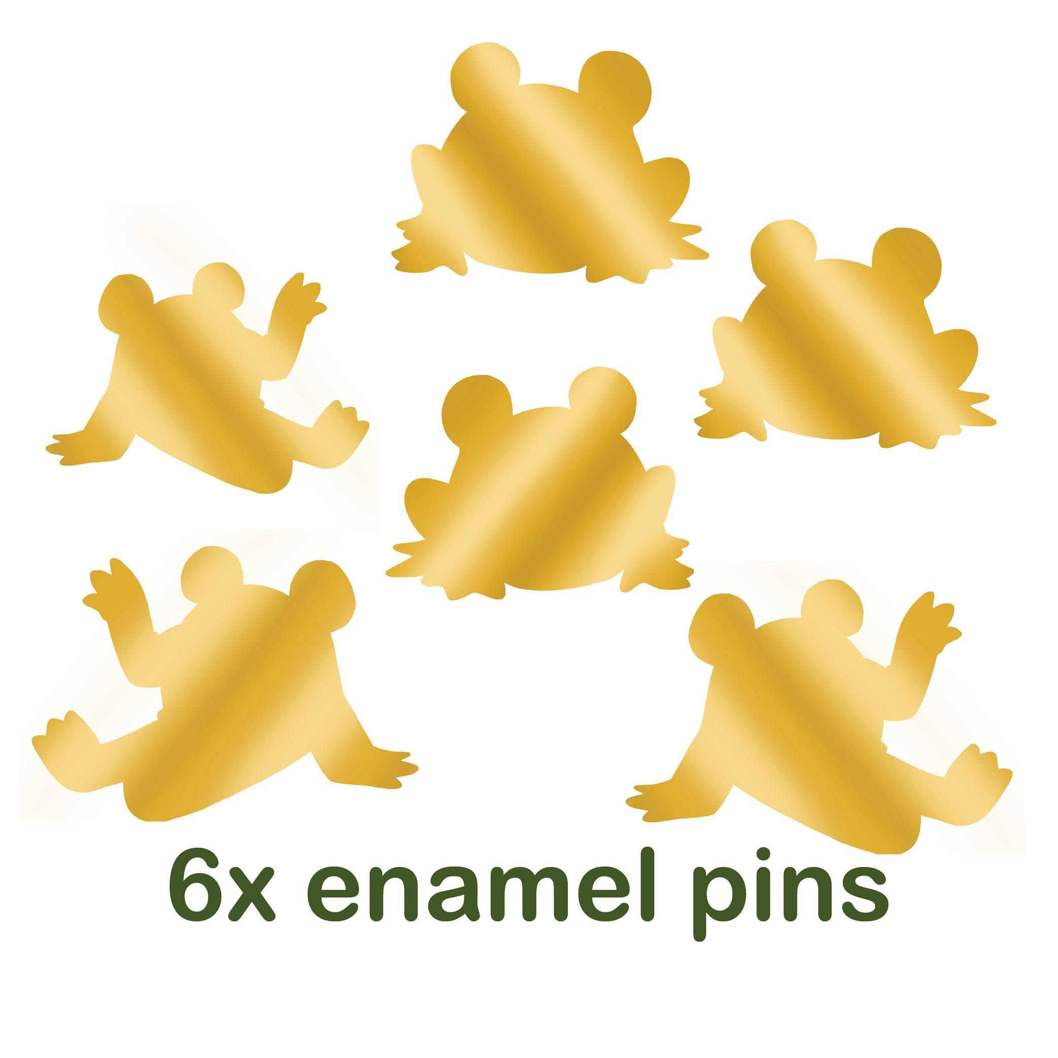 Six spooky pins