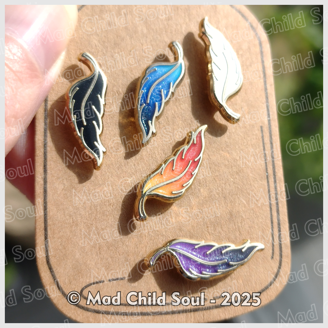 1x MINI PIN : Feather