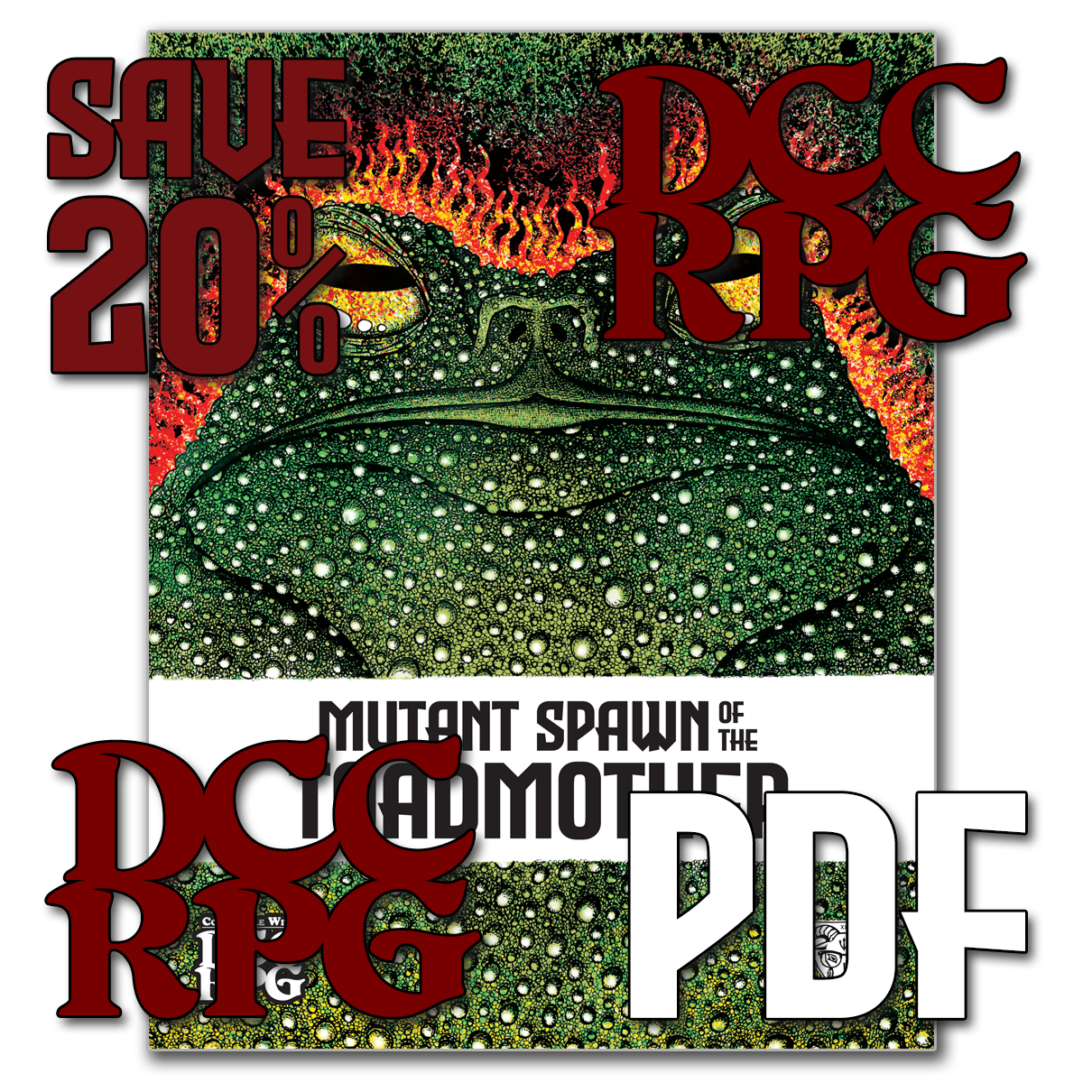 Mutant Spawn of the Toadmother 5E & DCC RPG (PDF-only) Save 20%!