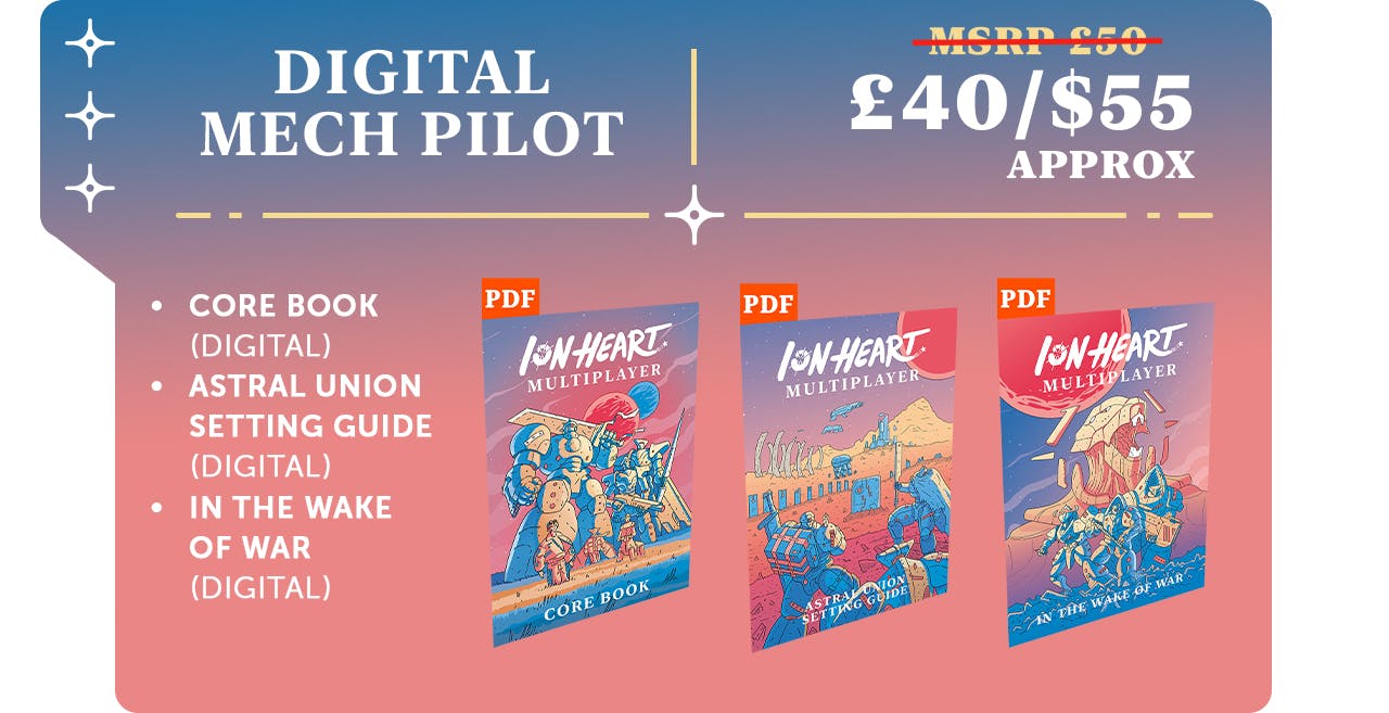 Digital Mech Pilot - PDFs of all three gameplay books, £40 / $55