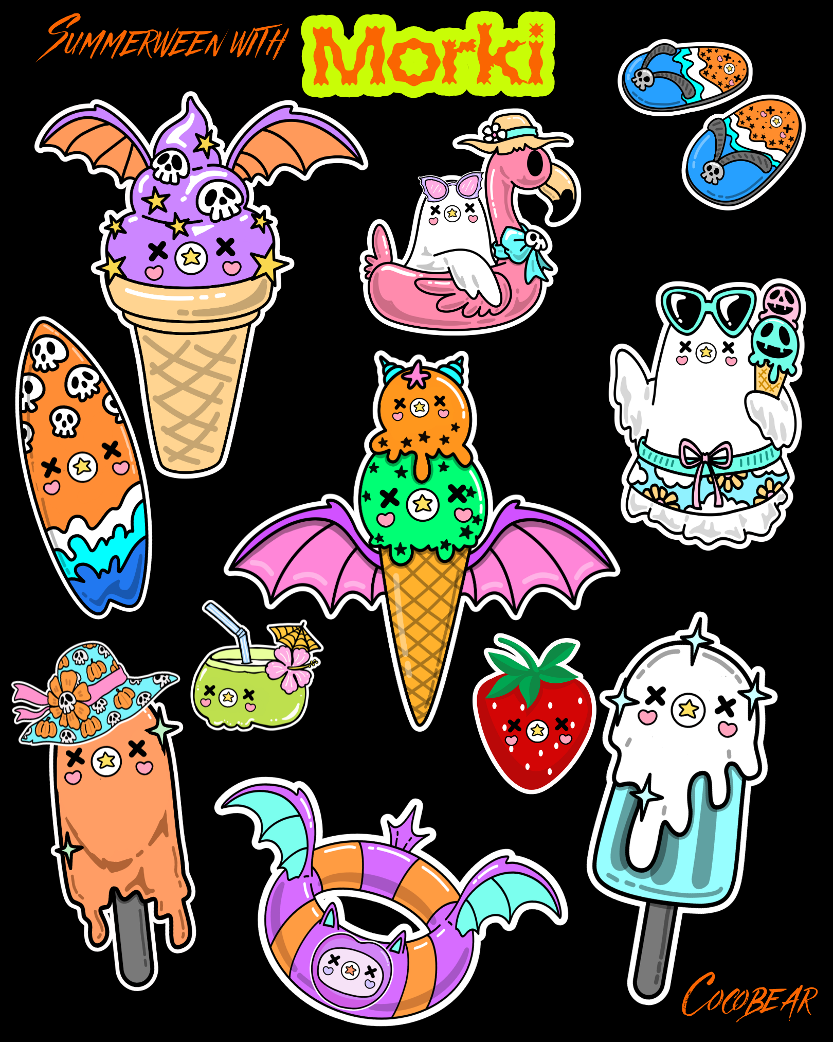 Summerween Sticker sheet 