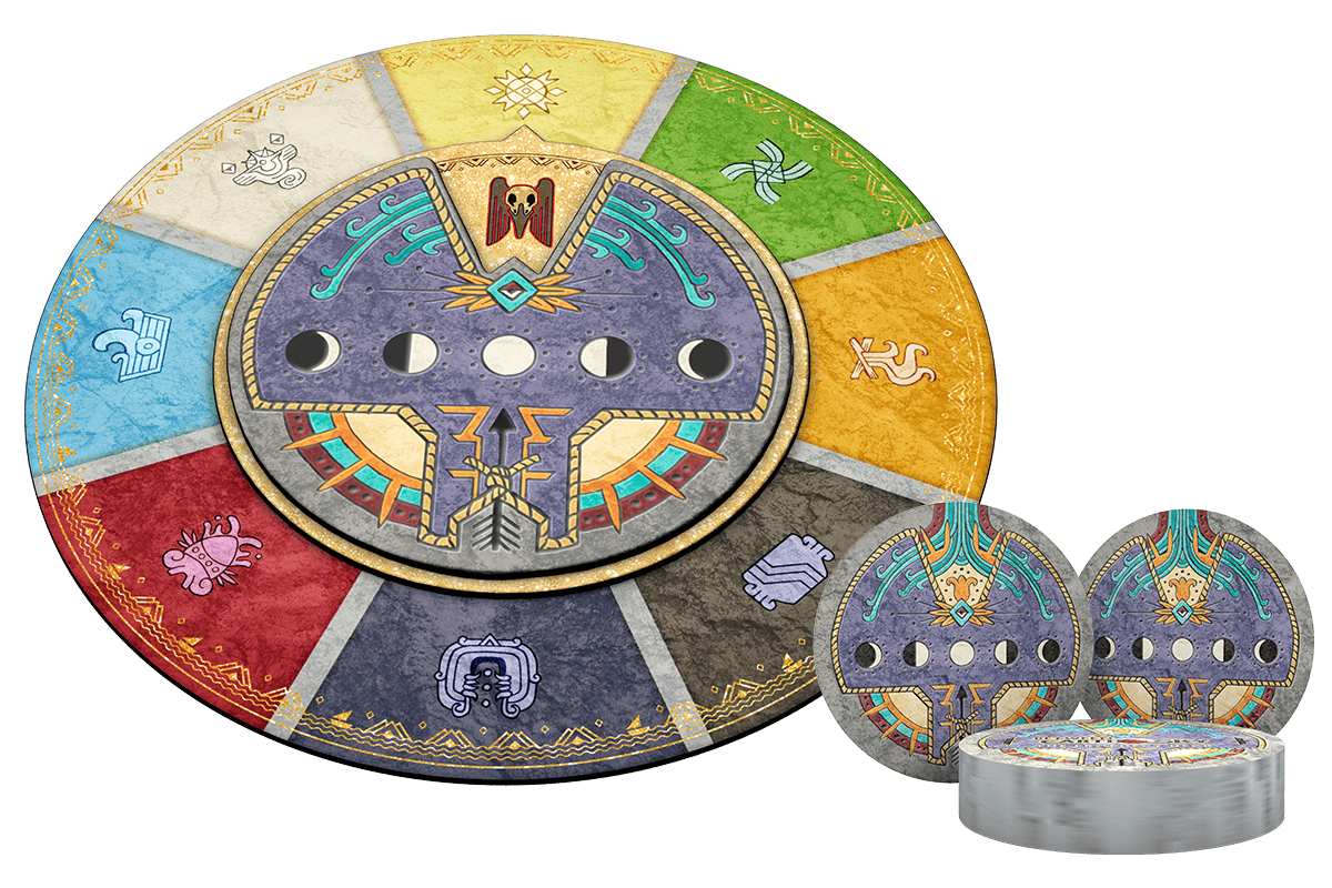 Mockup of the Story Clock, upgraded with foil accents.