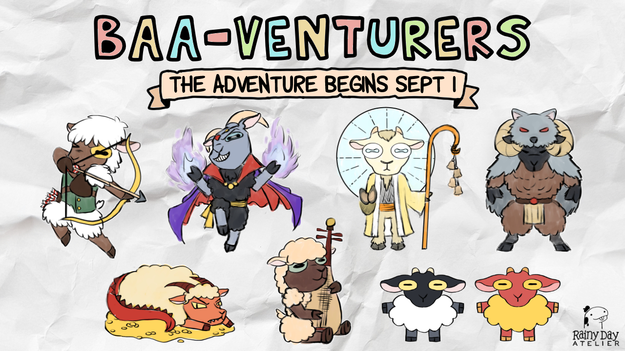 Baa-venturers: Fantasy Sheep Enamel Pins