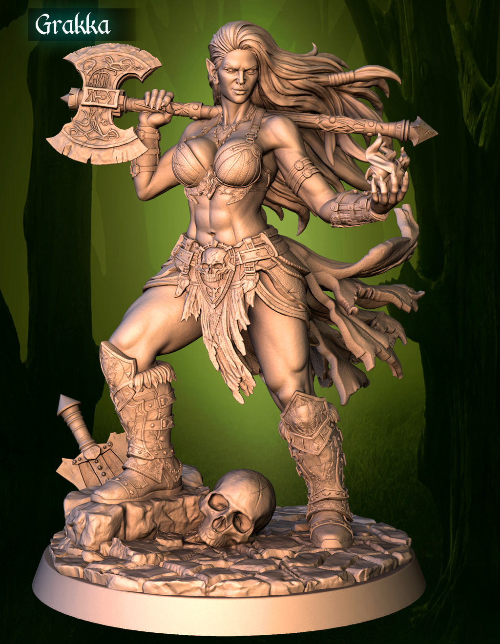 Fantasy Girl Exclusive : Grakka STL