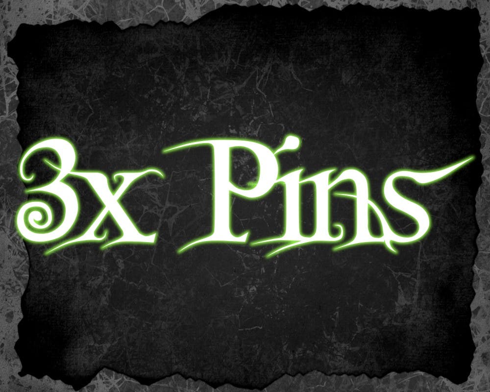 Pin : 3x Enamel Pins (Over 2cm)