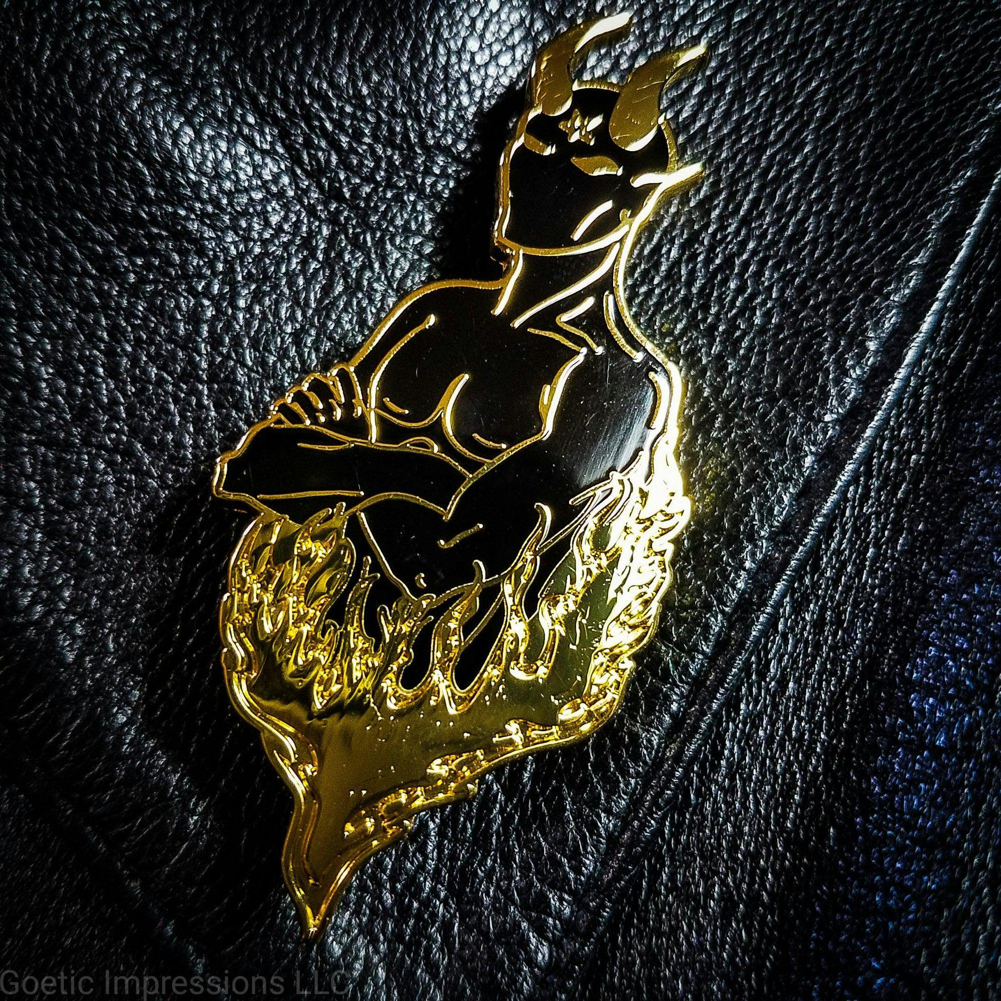 Satan: Dark Deities Enamel Pin