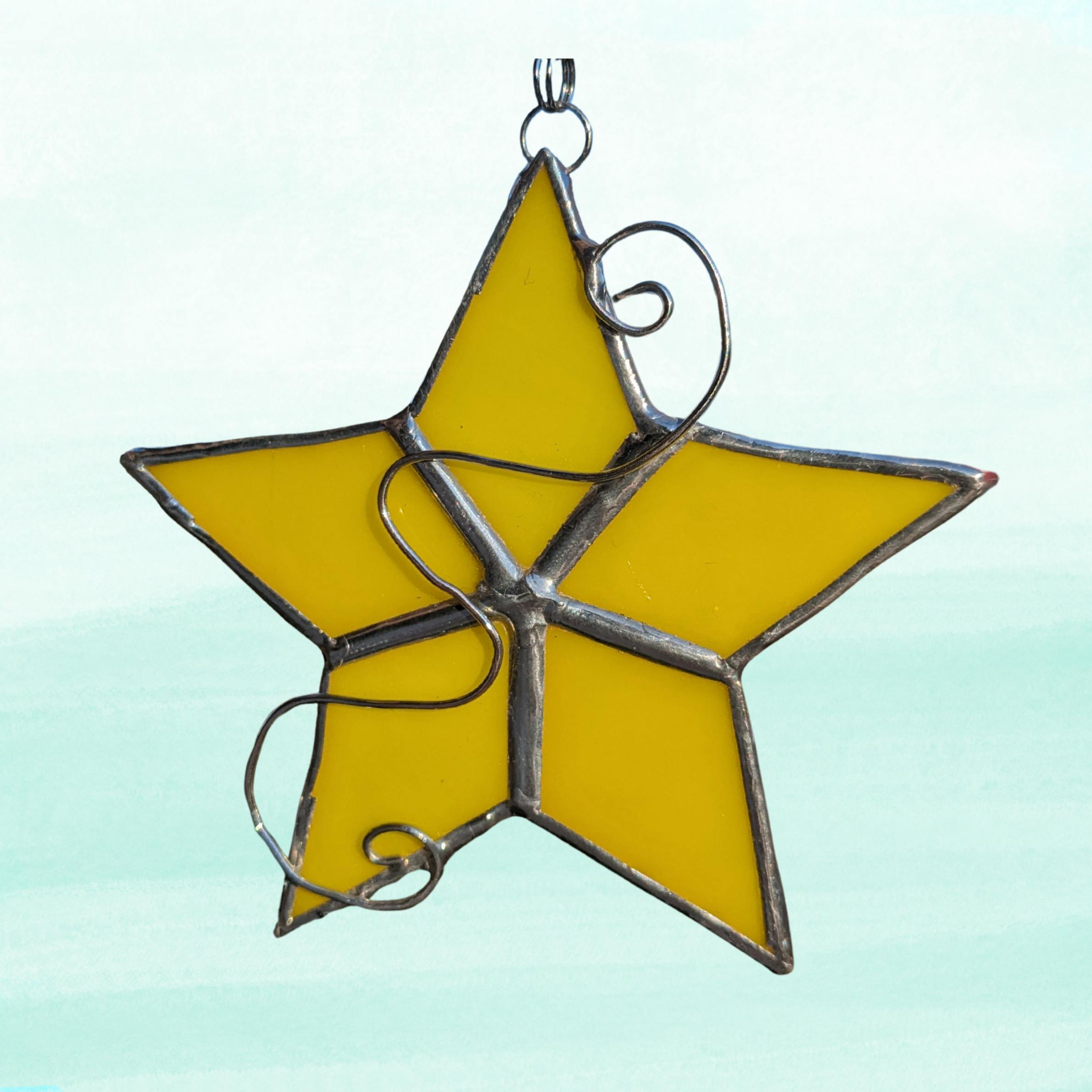 Yellow Star Ornament (#2)