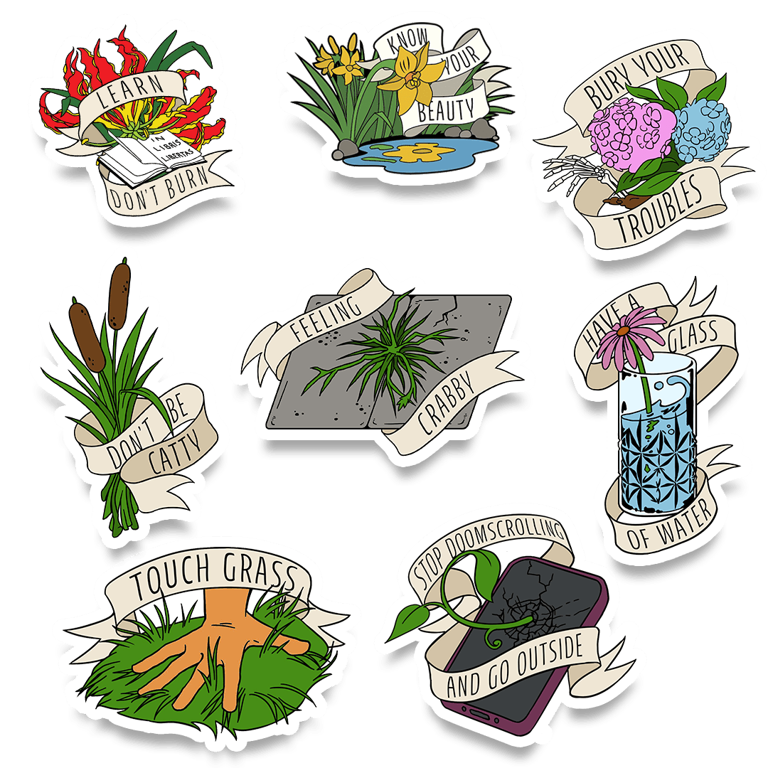 Complete Set of Cultivate Your Mindspace Stickers