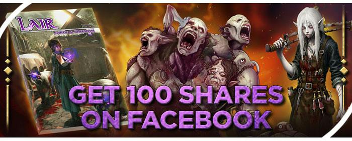 Reach 100 Shares on Facebook