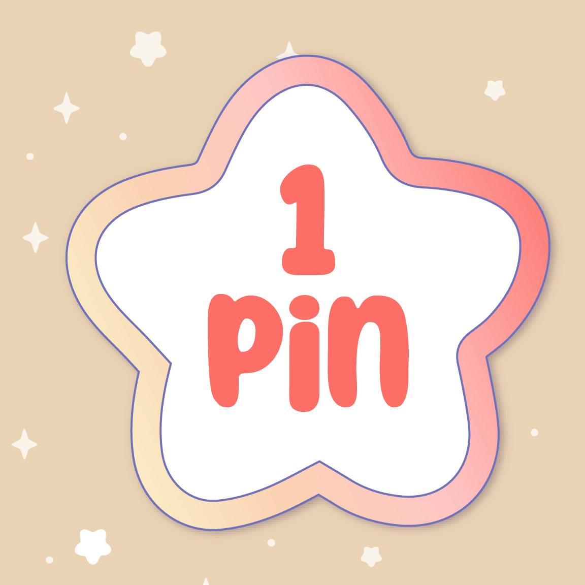 ✦ One Enamel Pin