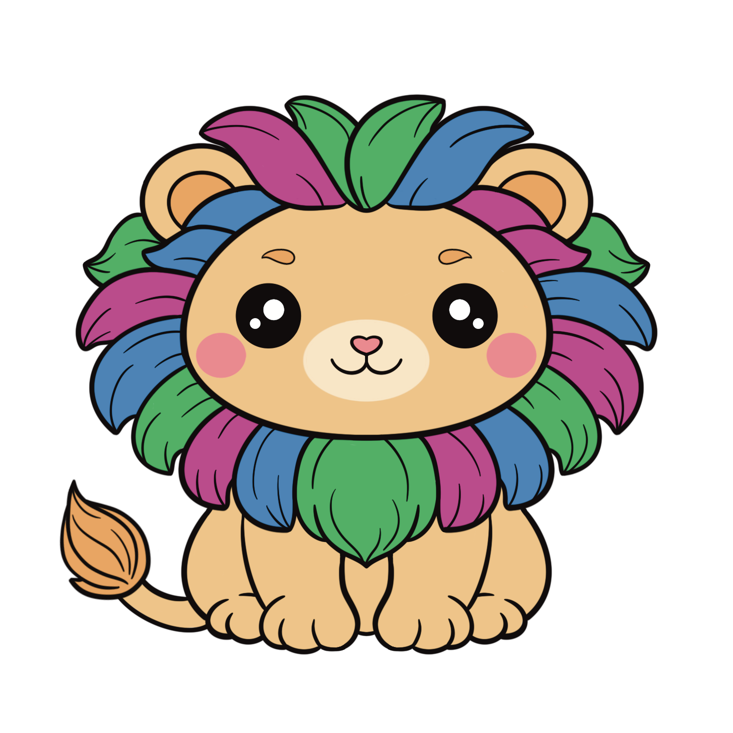 Polysexual Lion Pin