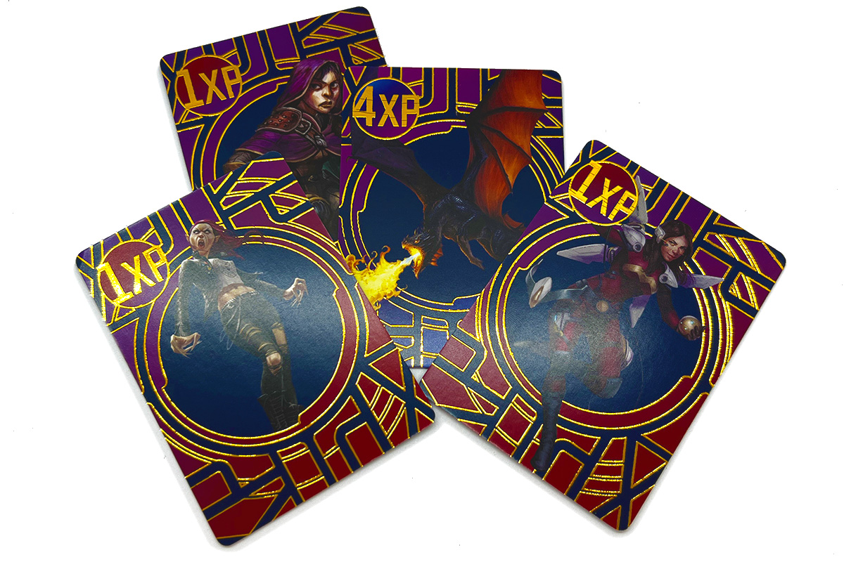 Photo of existing XP cards with gold foil.