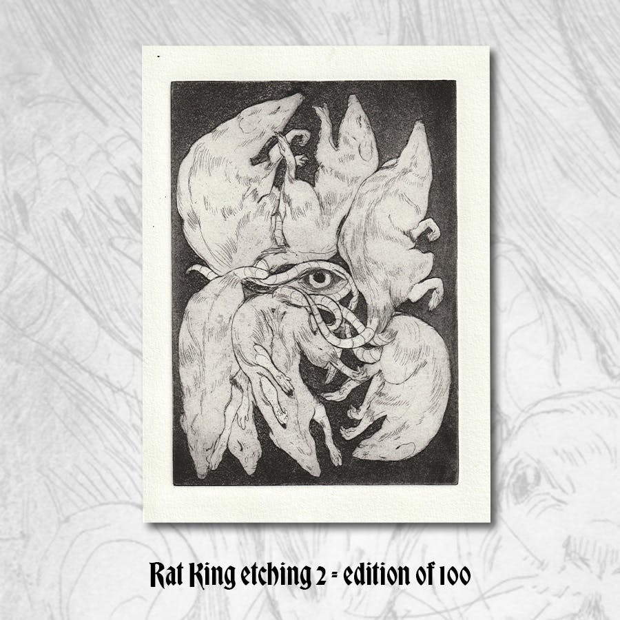 Etching only - Rat king 2