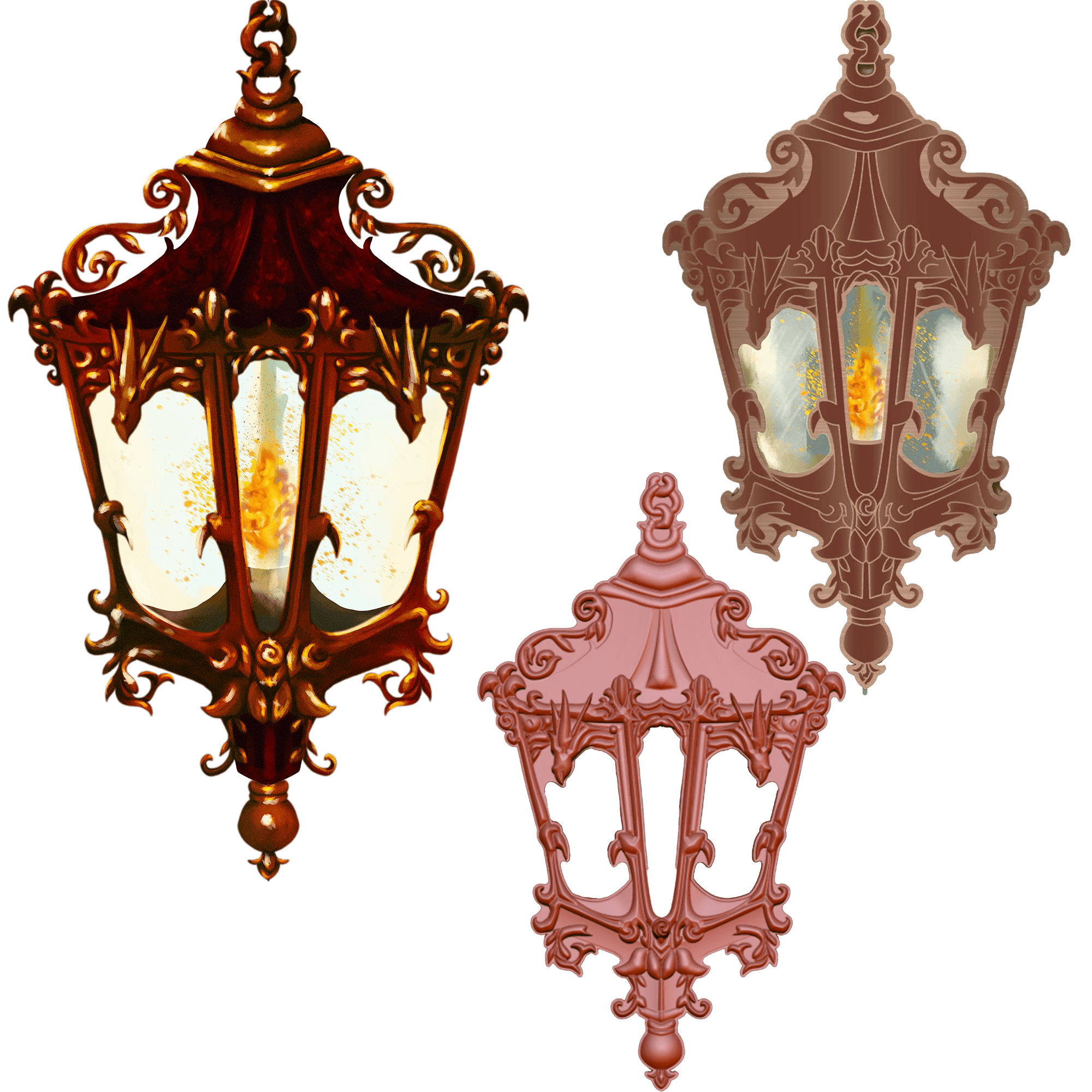 3D Dragon lantern pin (ltd ed.)