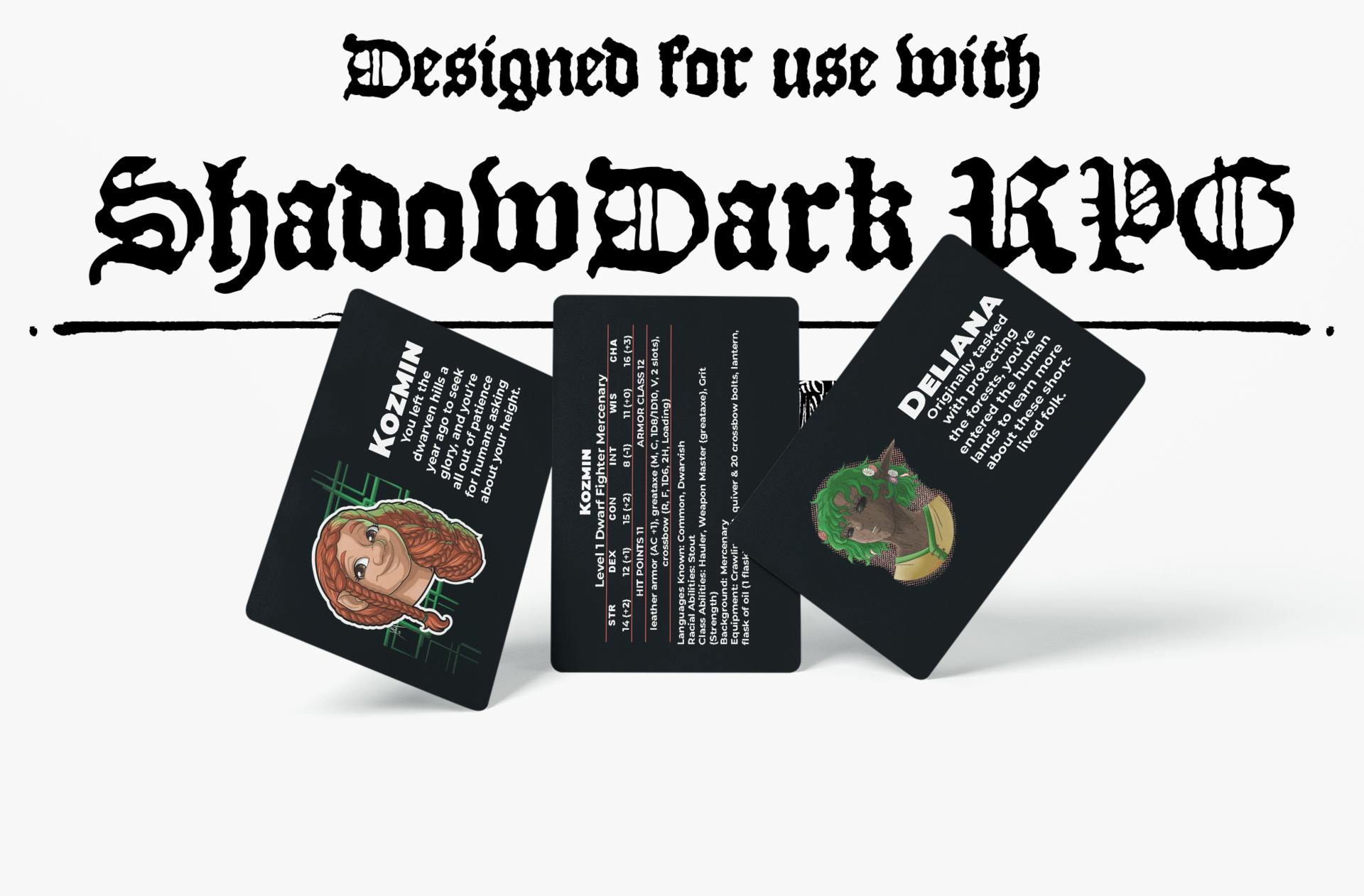 Shadowdark Character Deck