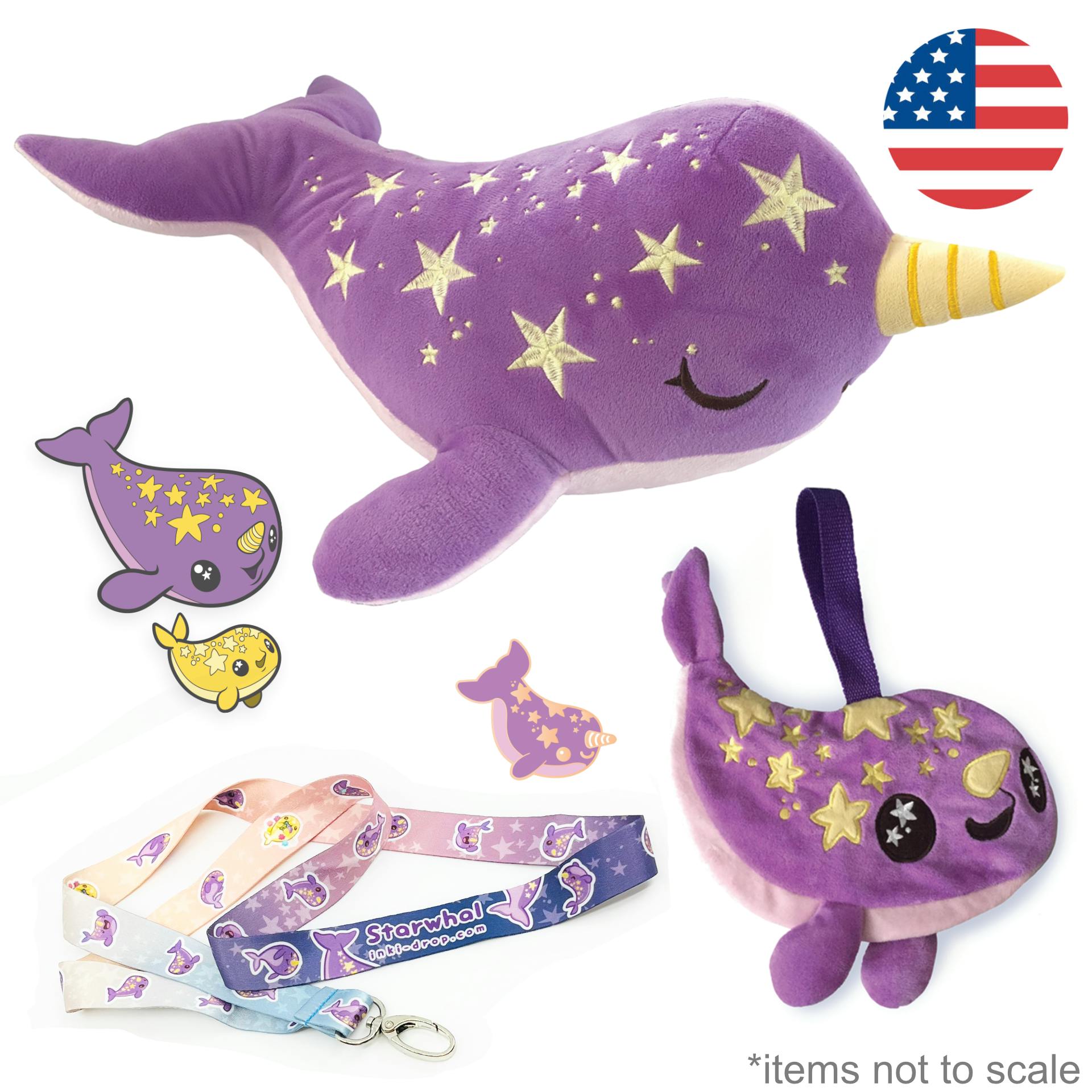 [US] Starwhal Plush & Accessories Bundle
