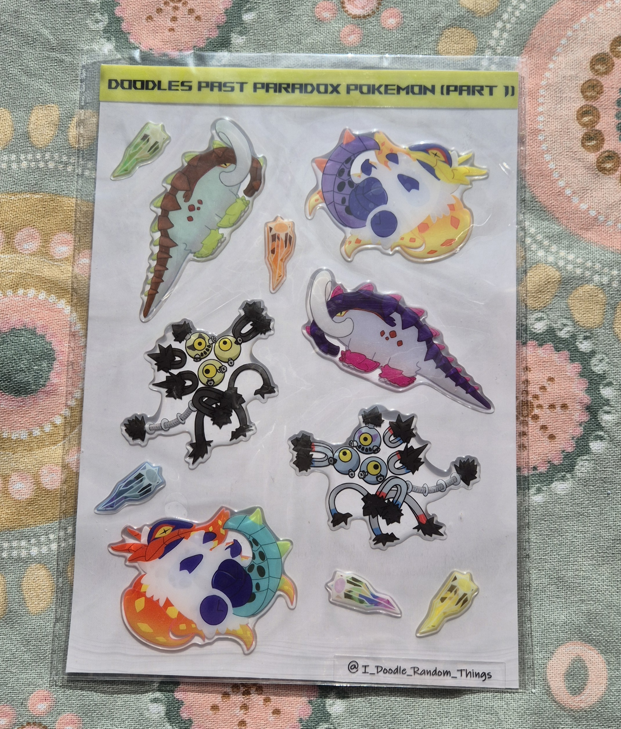 Paradox Pokemon Pt 1 Sticker Sheet