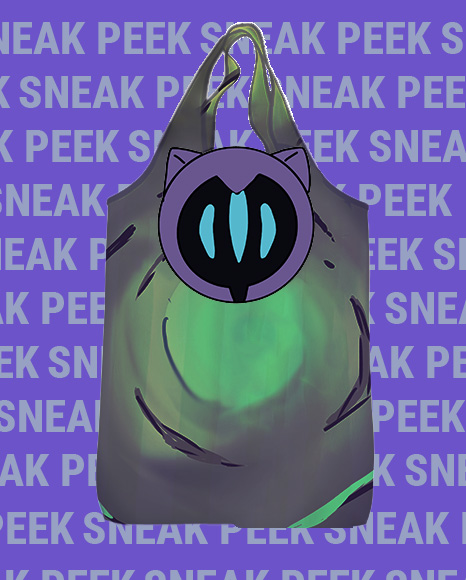 Omen Grocery Tote Keychain