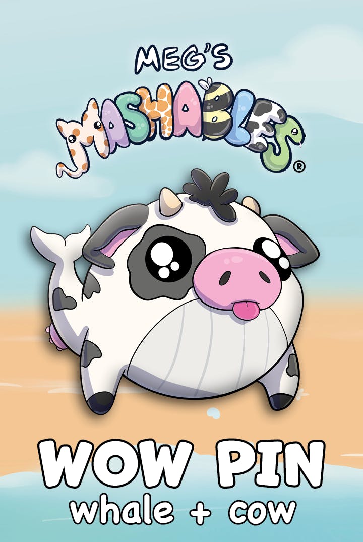 WOW Enamel Pin