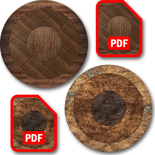 Wood & Dirt Ultimate Dungeon Terrain Double-sided Playmat