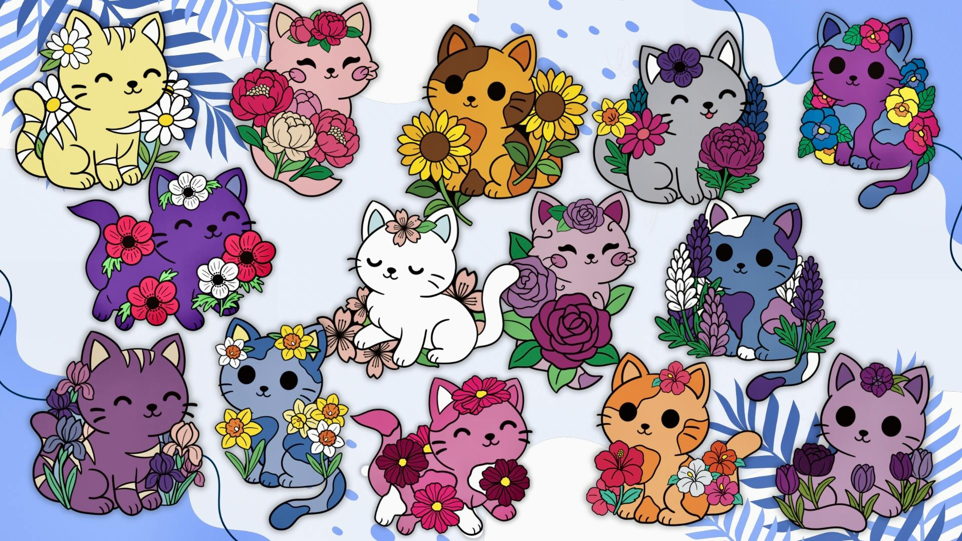 Petals & Paws Mystery Sticker Set