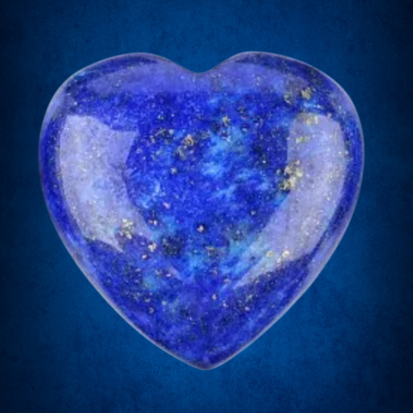 Lapis Lazuli Crystal Heart