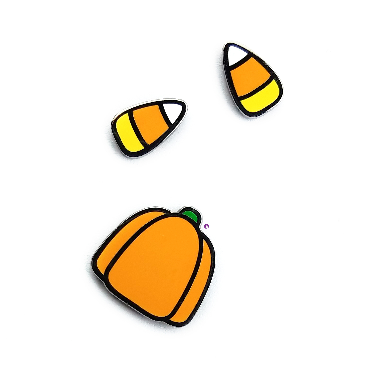 Pin Set - Candy Corn - Pumpkin (3 pins)