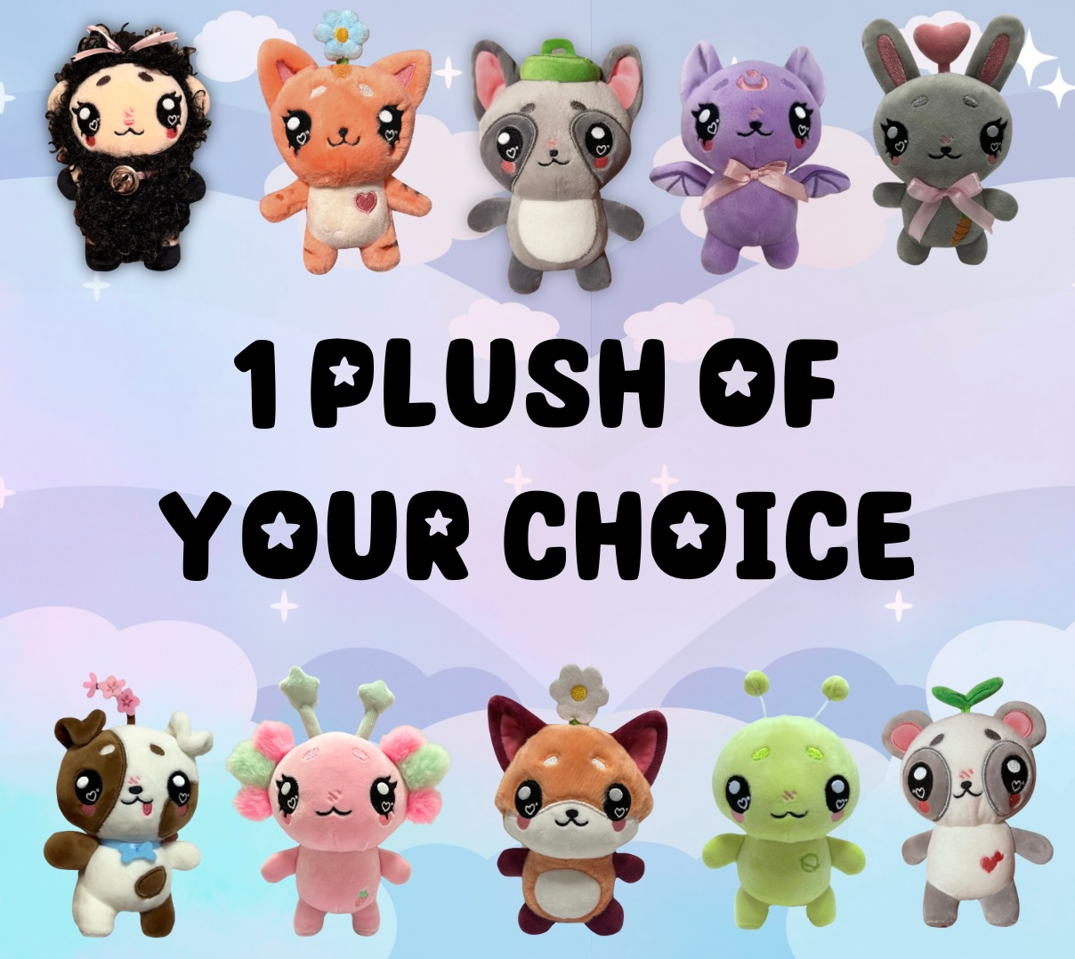 1x Plush of your choice