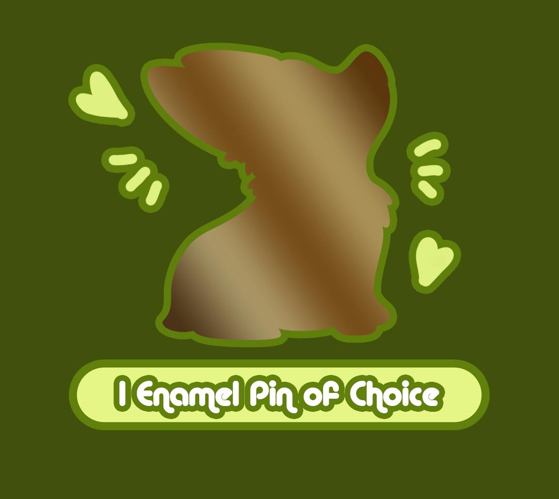 One (1) Enamel Pin