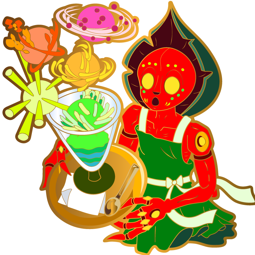 FLATWOOD'S MONSTER: IceScream Cryptid - Hard Enamel Pin