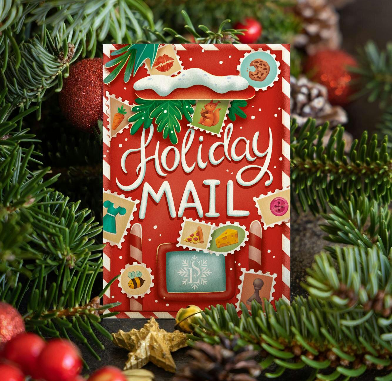 One postcard "Holiday Mail"