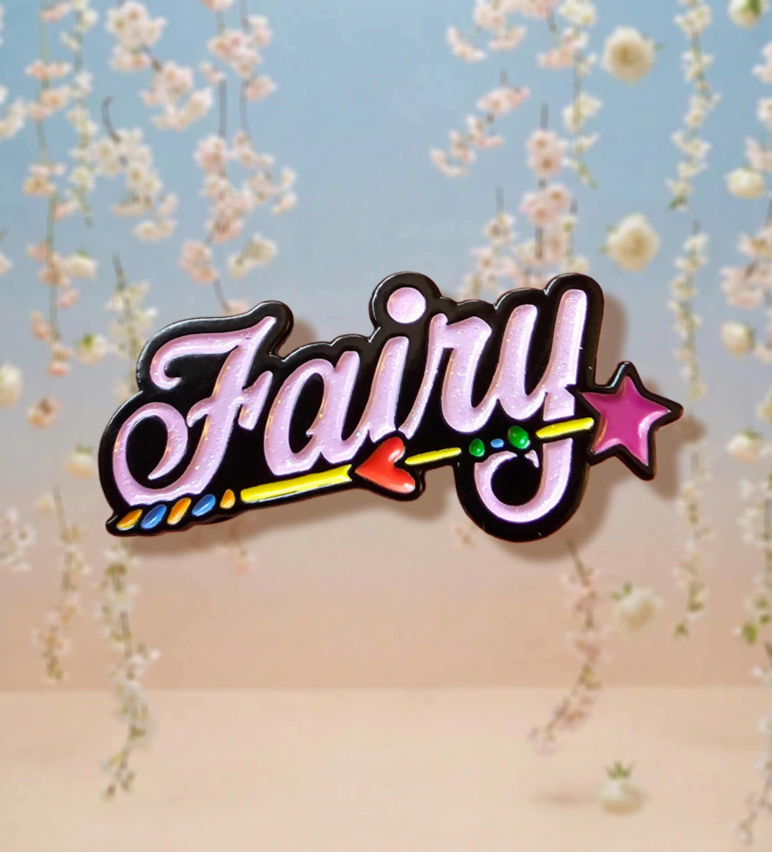 Fairy with lavender glitter