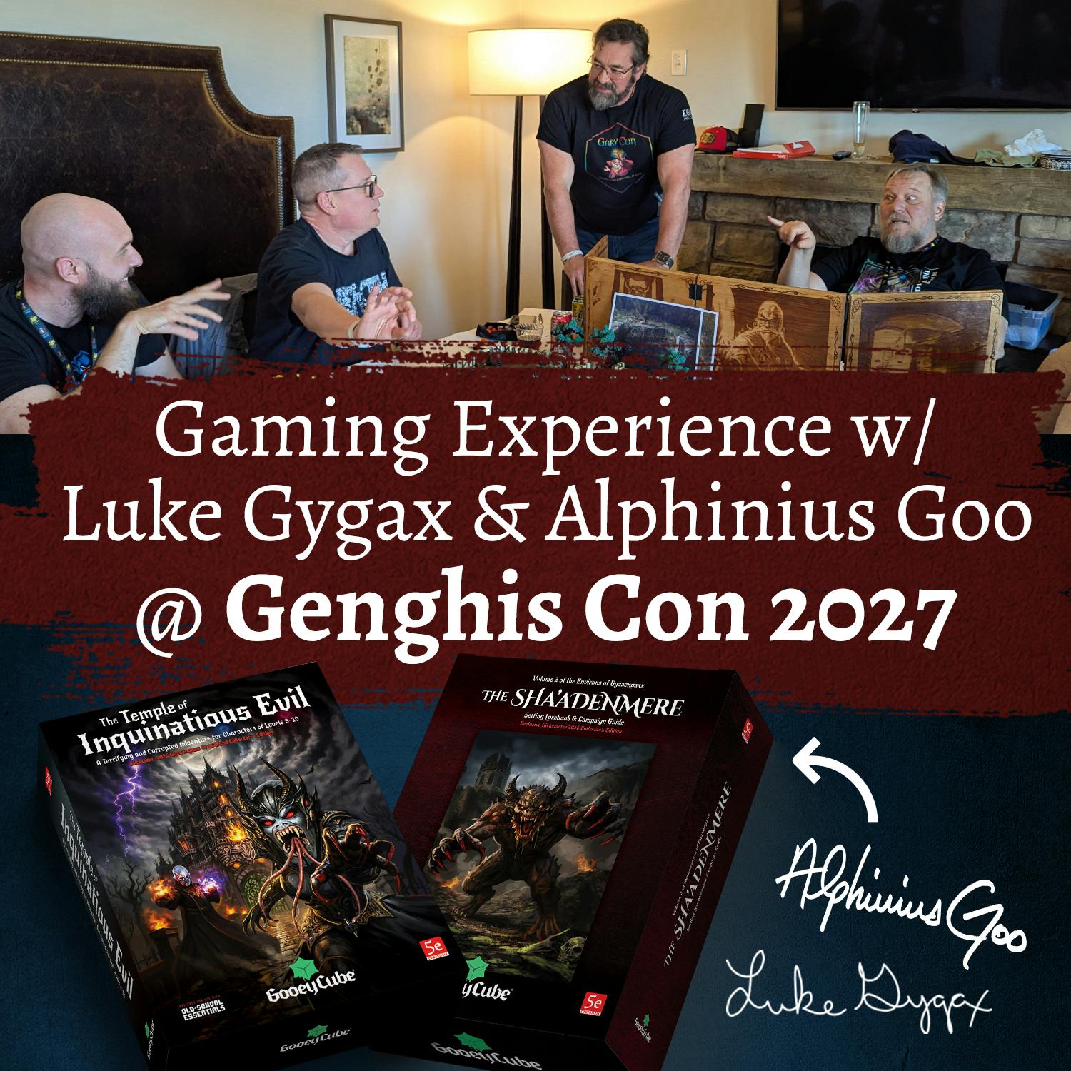 Genghis Con Gaming Experience with Luke Gygax and Alphinius Goo