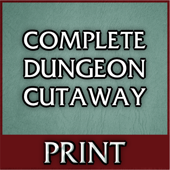 Cutaway of the Complete Dungeon (Print)