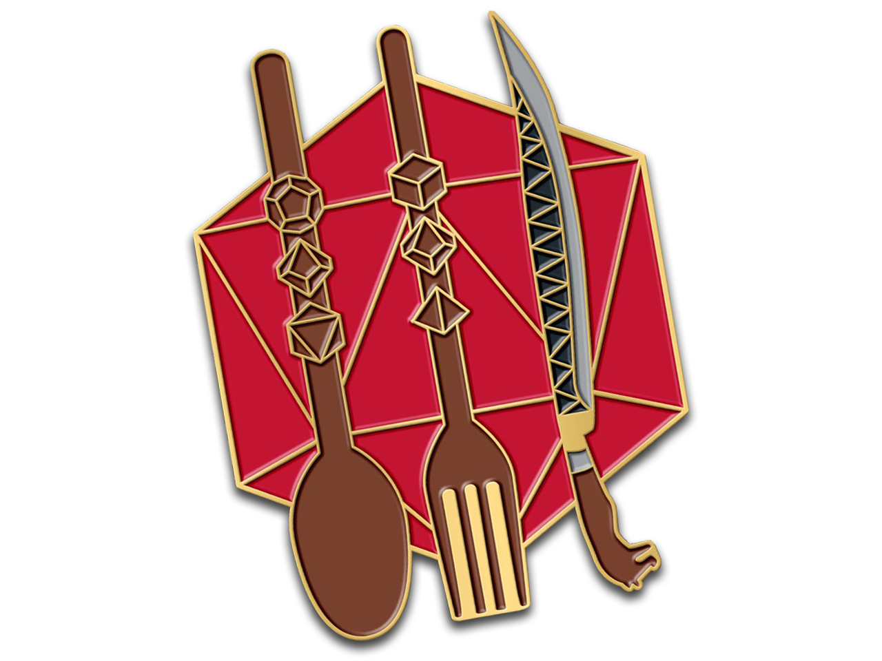 Eat. Play. Liberate. Enamel Pin (2")