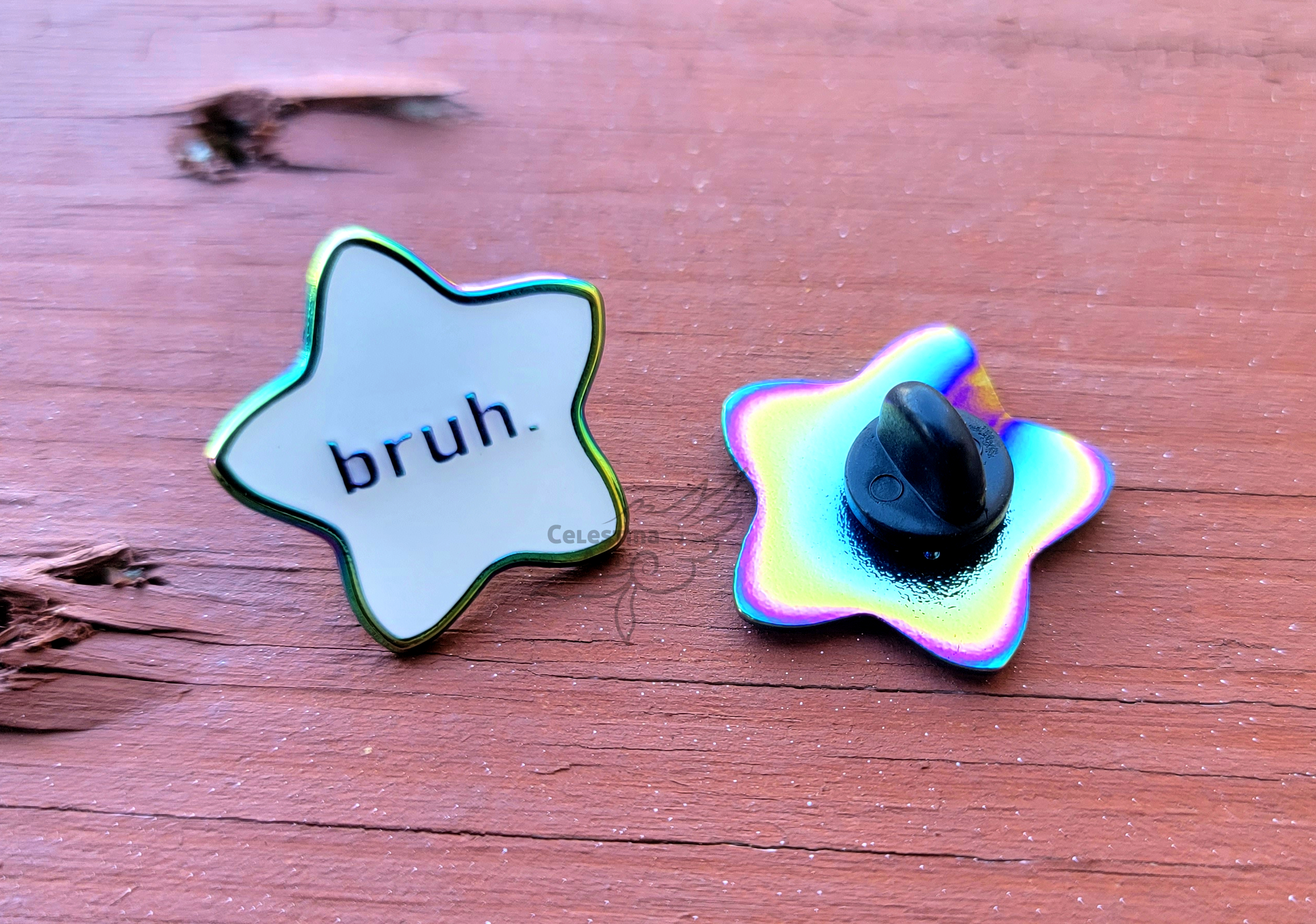 bruh. enamel pin