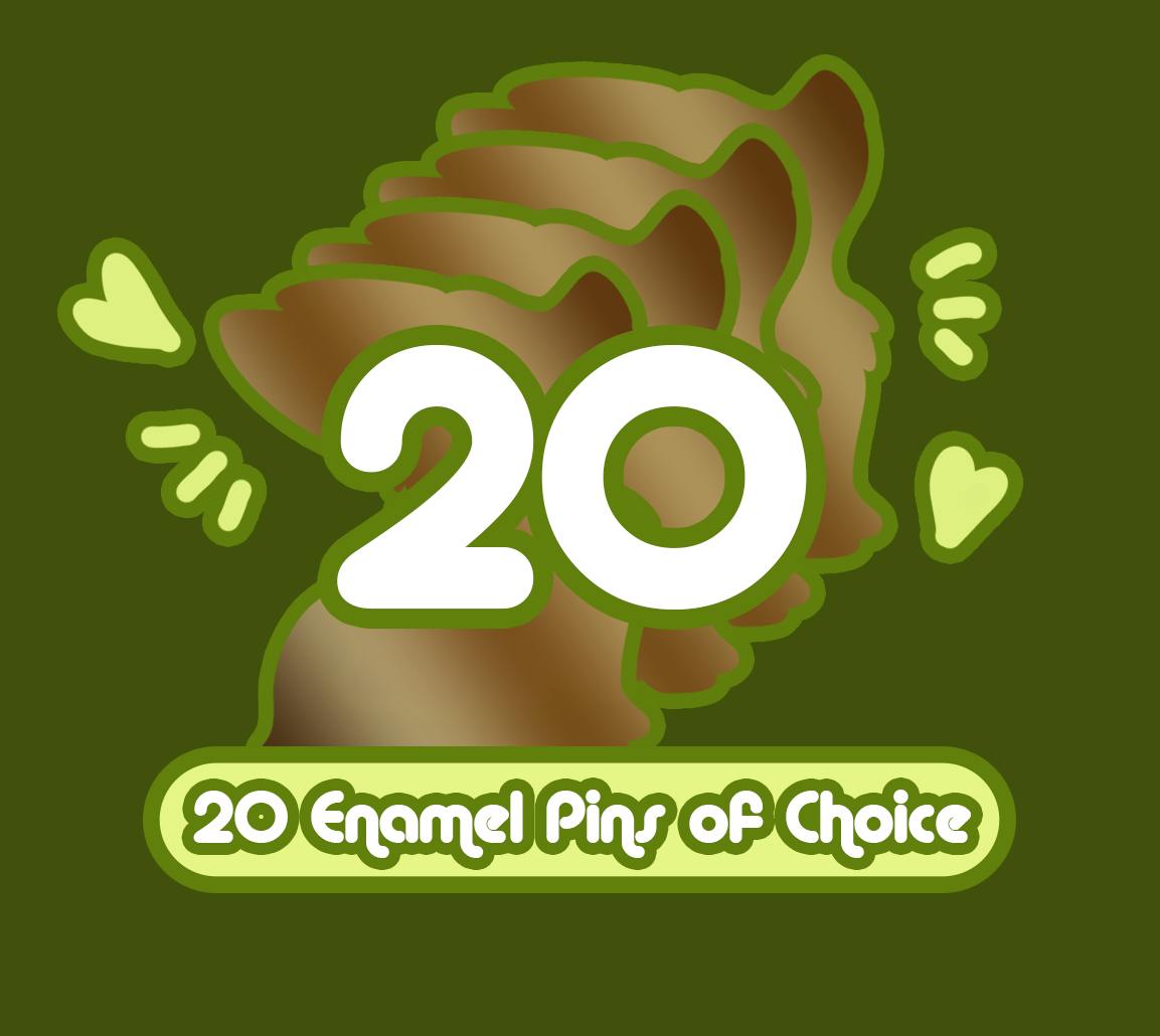 Twenty (20) Enamel Pins