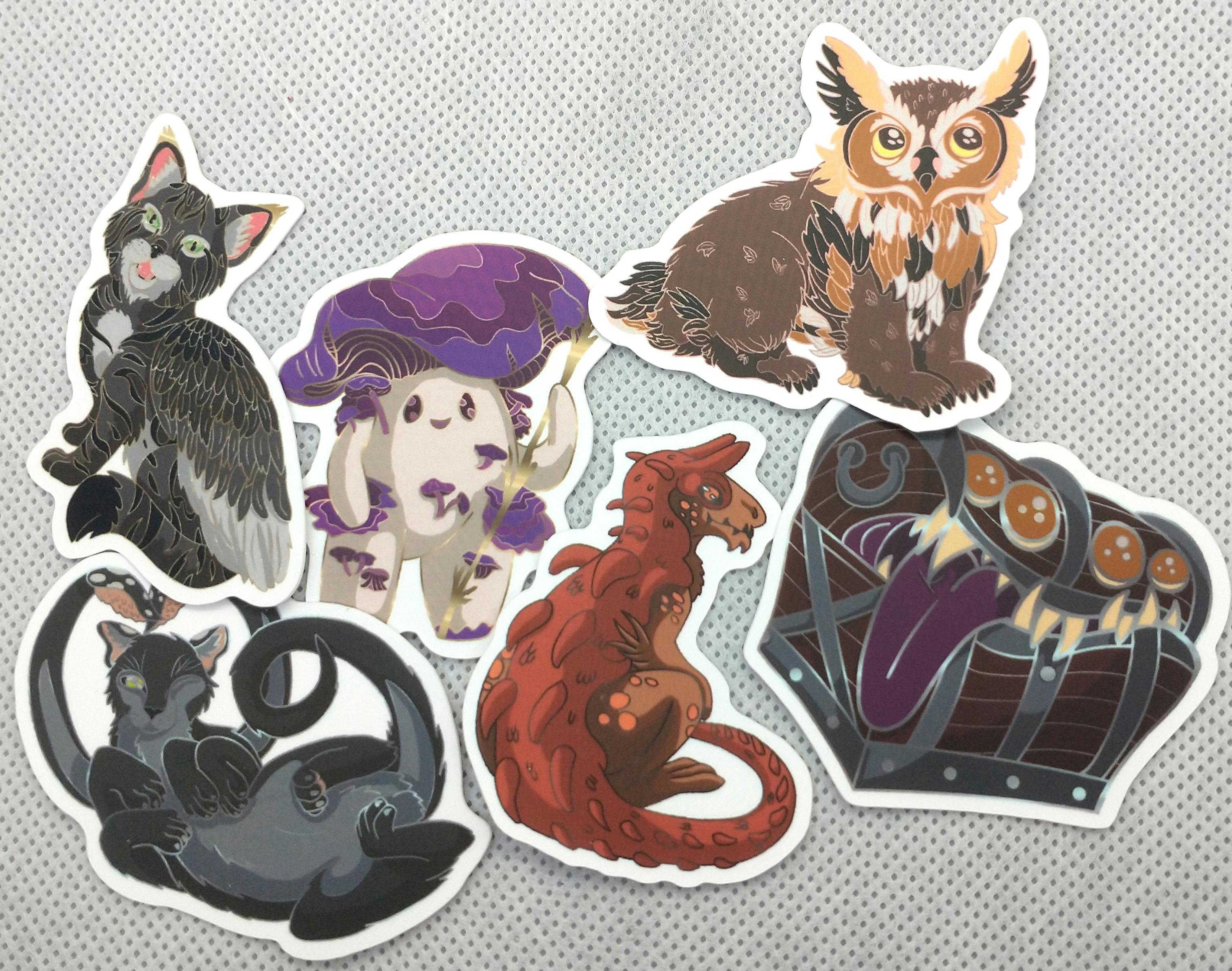 DND cute critters sticker pack 