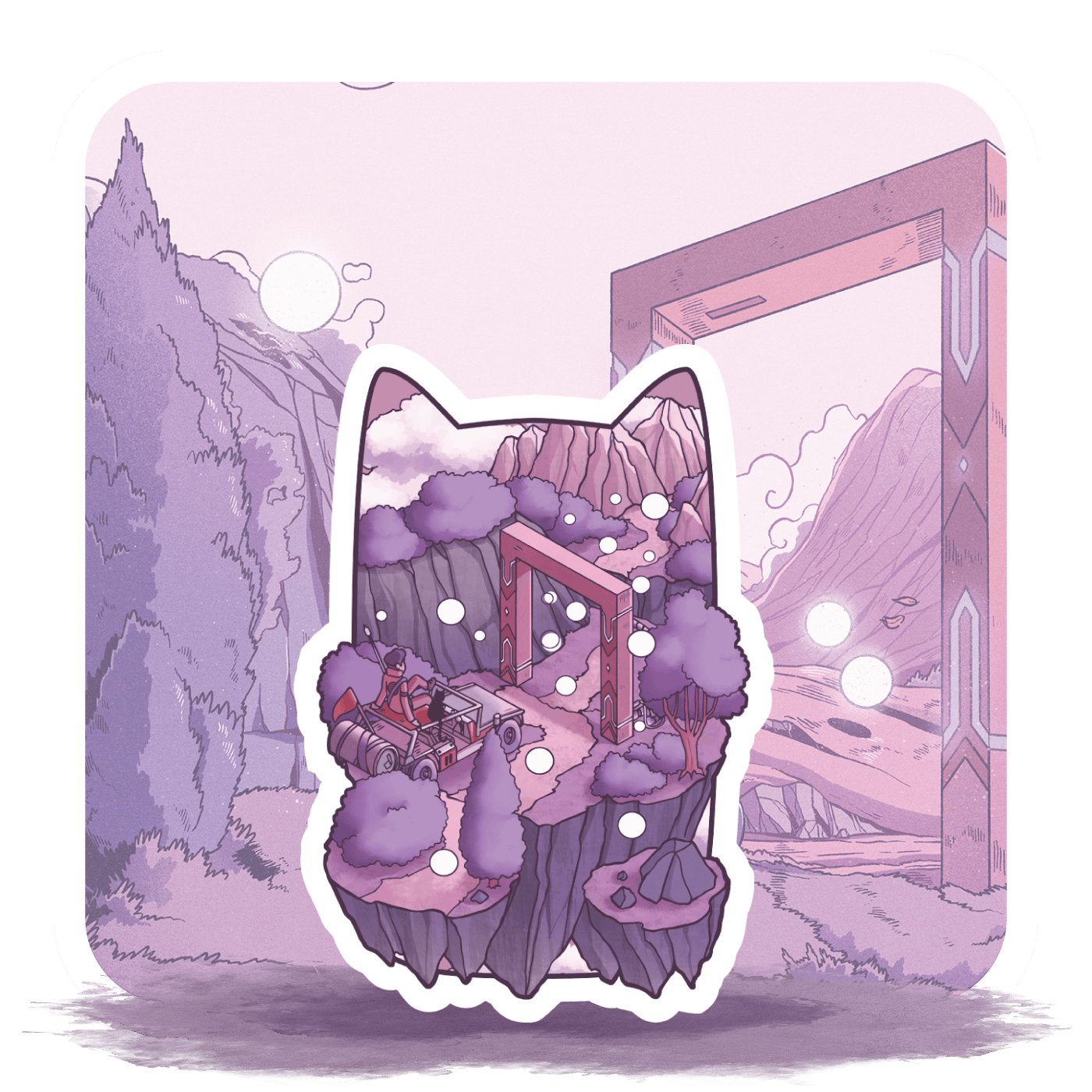 Sage's Gate Realm Sticker