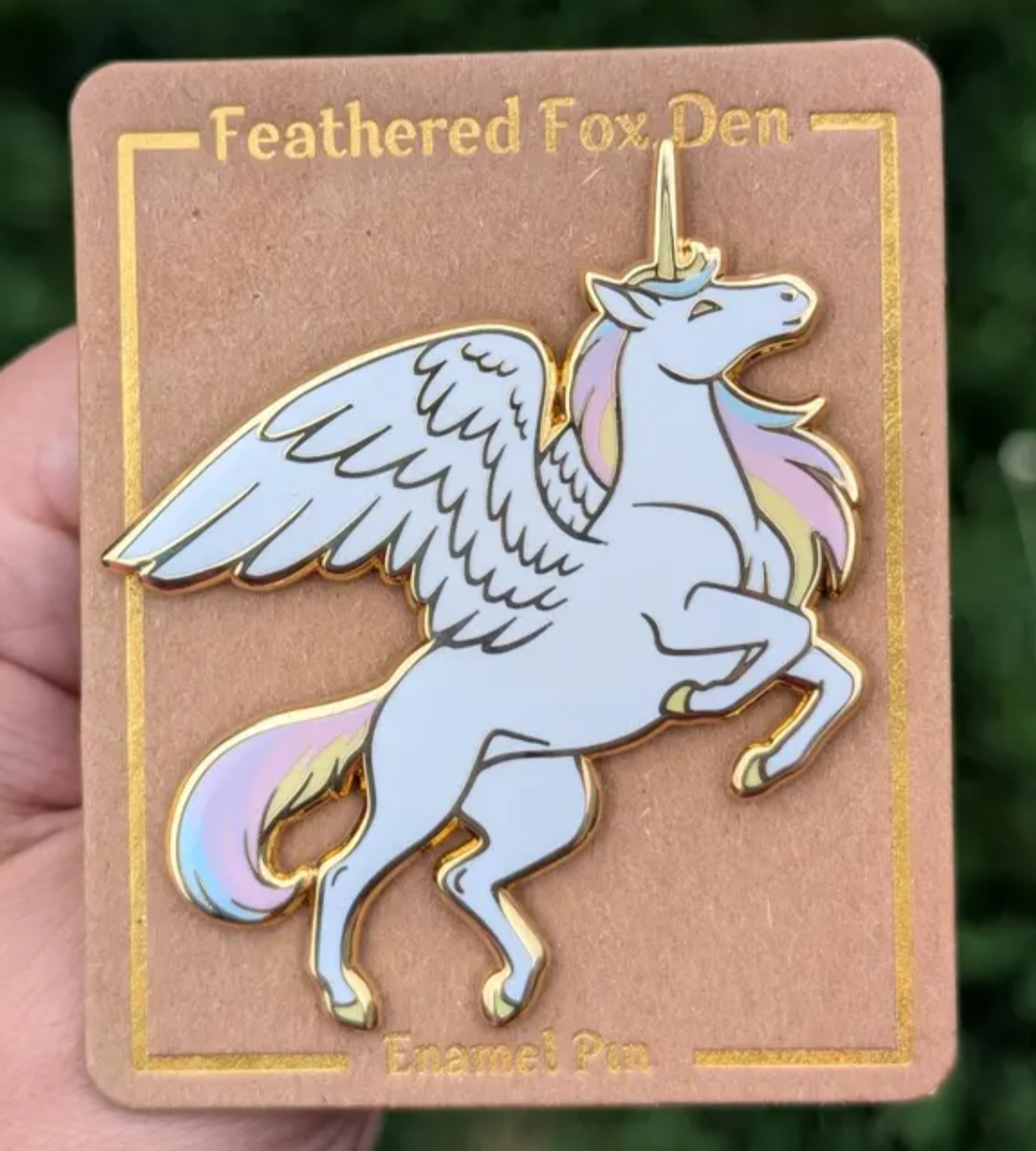 Rainbow Alicorn Pin