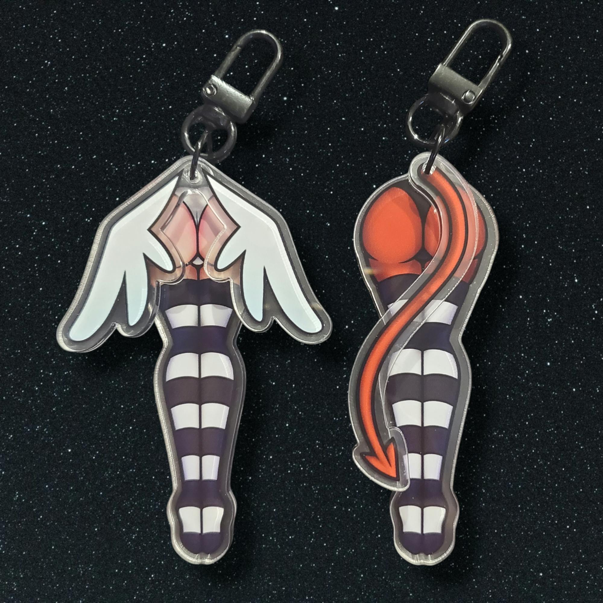 Angle/Devil Dangle Keychain