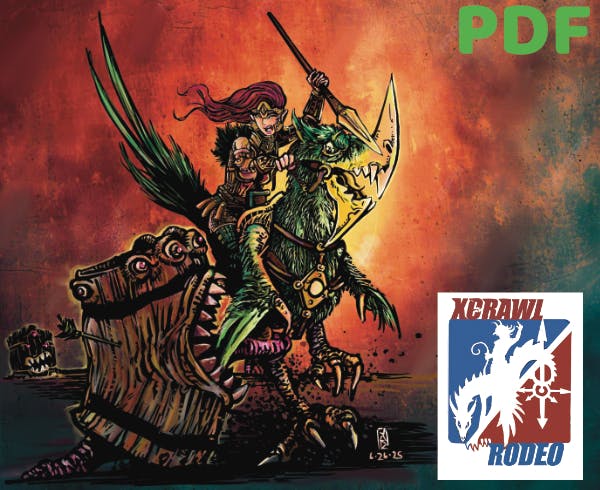 Xcrawl Rodeo PDF/digital code and VTT assets