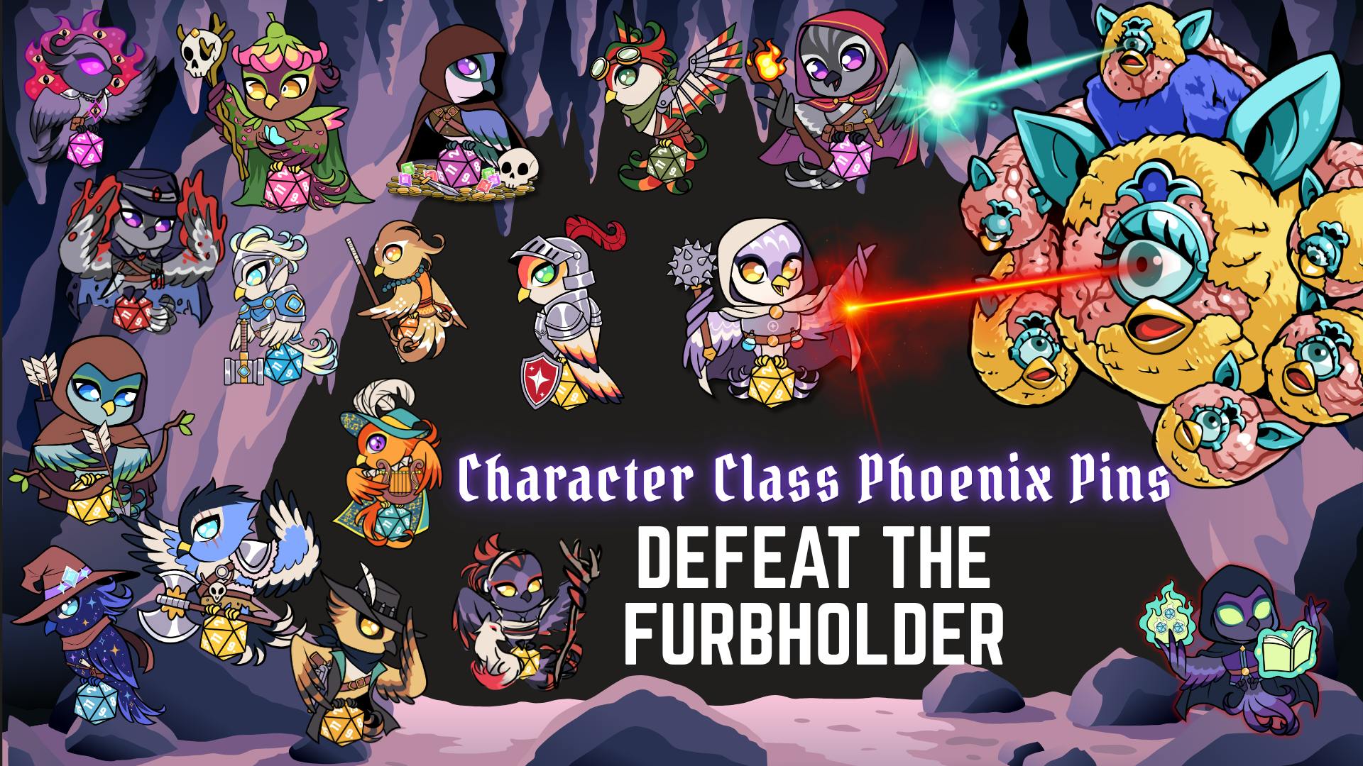 Character Class Phoenix Pins