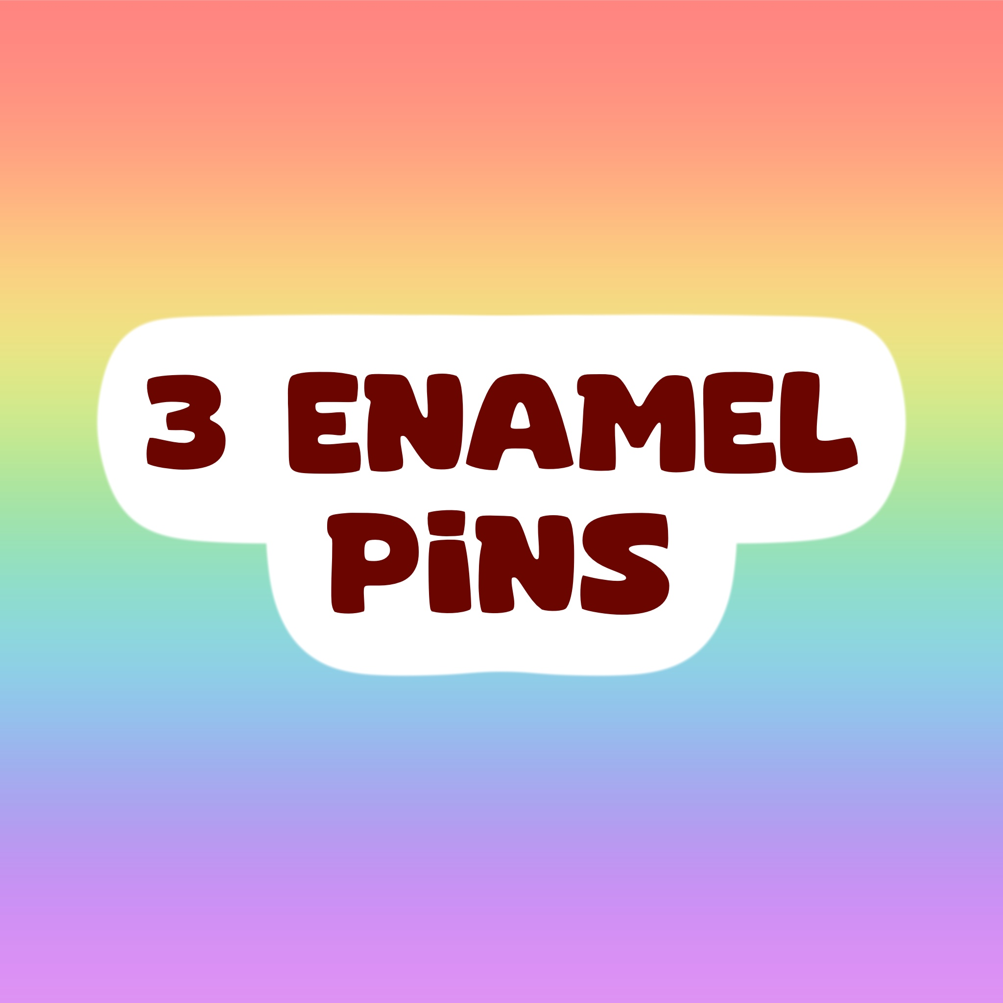 3 Enamel Pins